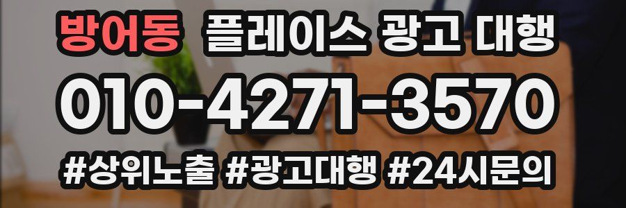 방어동 플레이스 광고 대행
