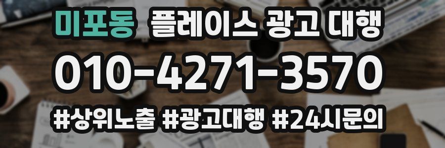 미포동 플레이스 광고 대행