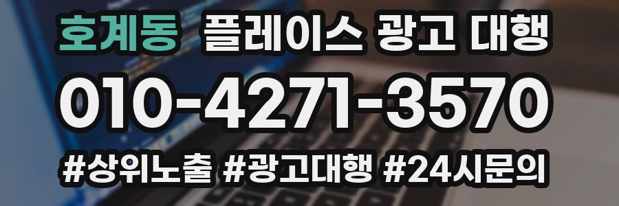 호계동 플레이스 광고 대행