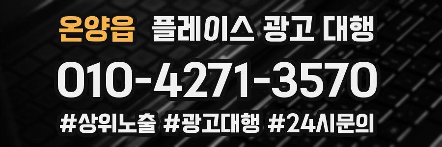 온양읍 플레이스 광고 대행