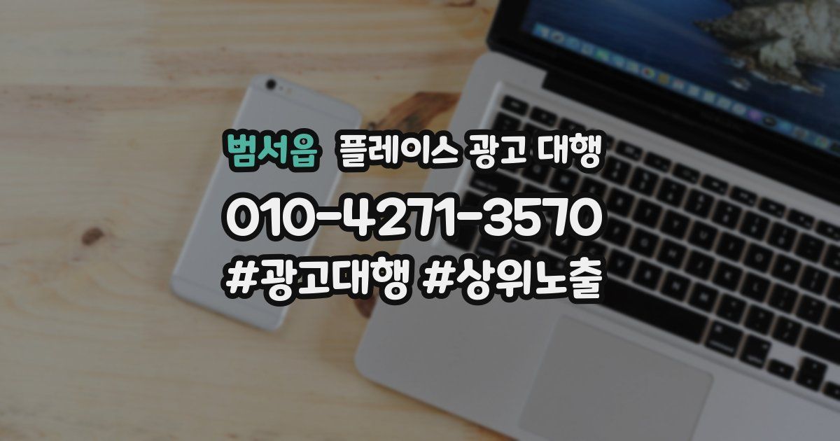 범서읍 플레이스 광고 대행