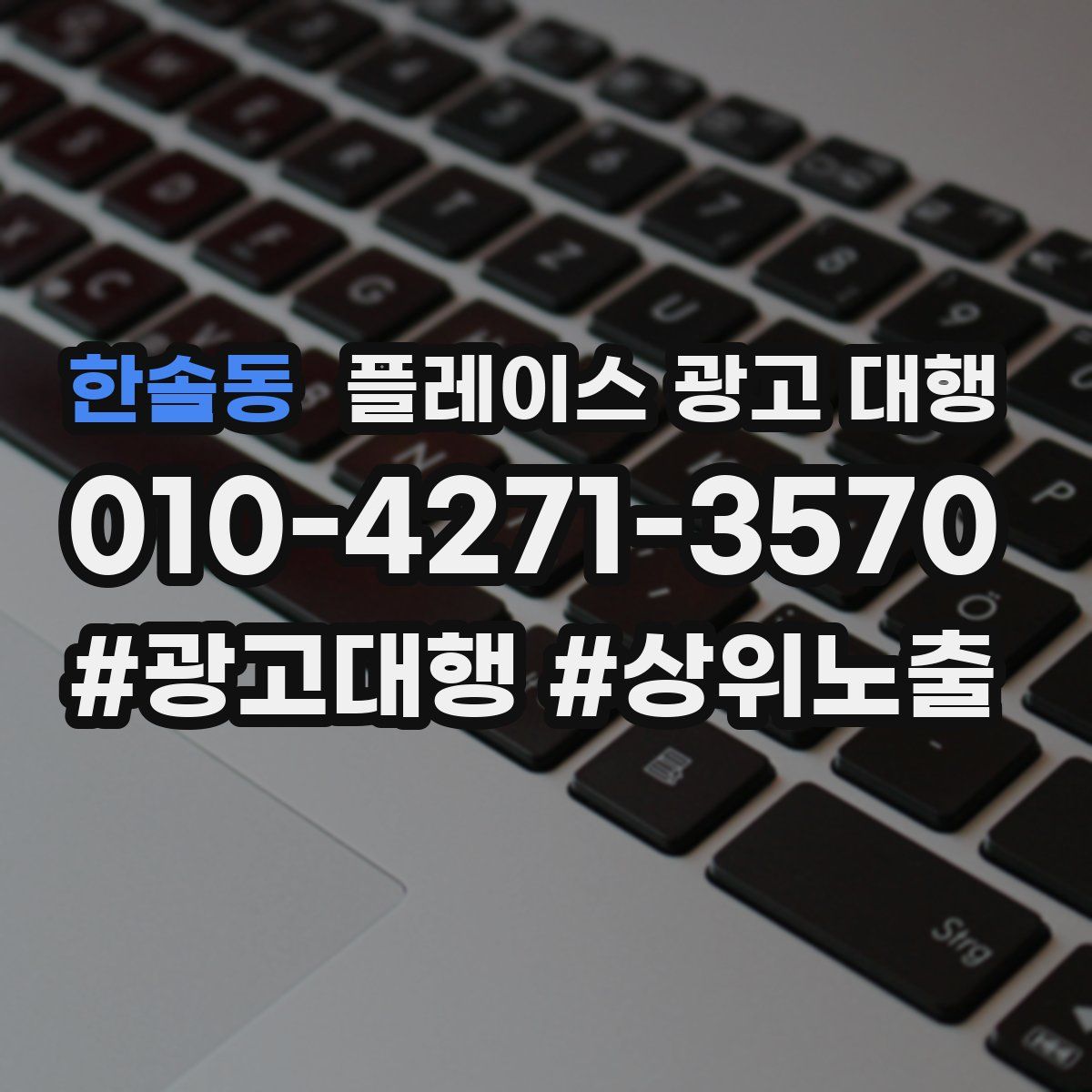 한솔동 플레이스 광고 대행