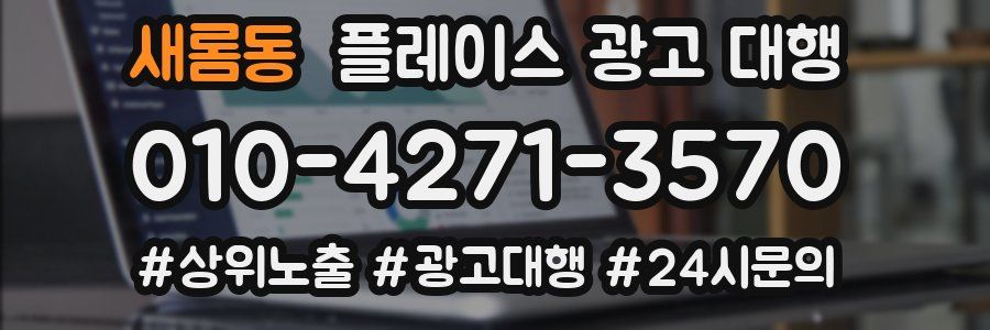 새롬동 플레이스 광고 대행