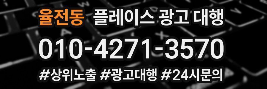율전동 플레이스 광고 대행