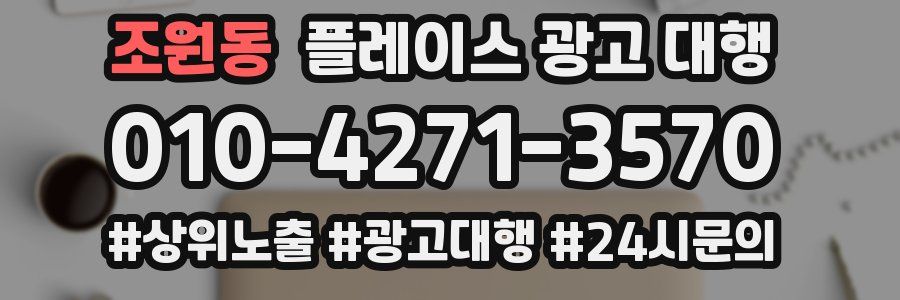 조원동 플레이스 광고 대행