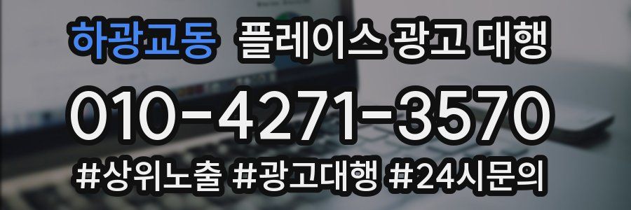 하광교동 플레이스 광고 대행
