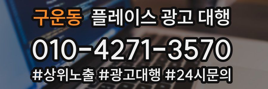 구운동 플레이스 광고 대행