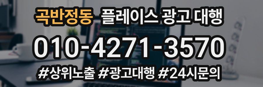 곡반정동 플레이스 광고 대행