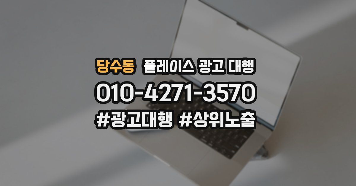 당수동 플레이스 광고 대행
