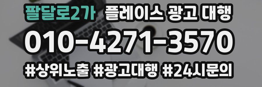 팔달로2가 플레이스 광고 대행