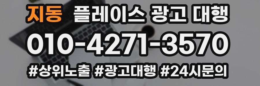 지동 플레이스 광고 대행