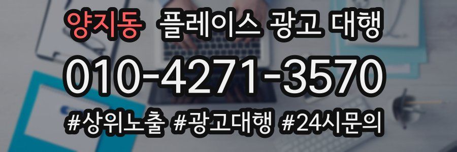 양지동 플레이스 광고 대행