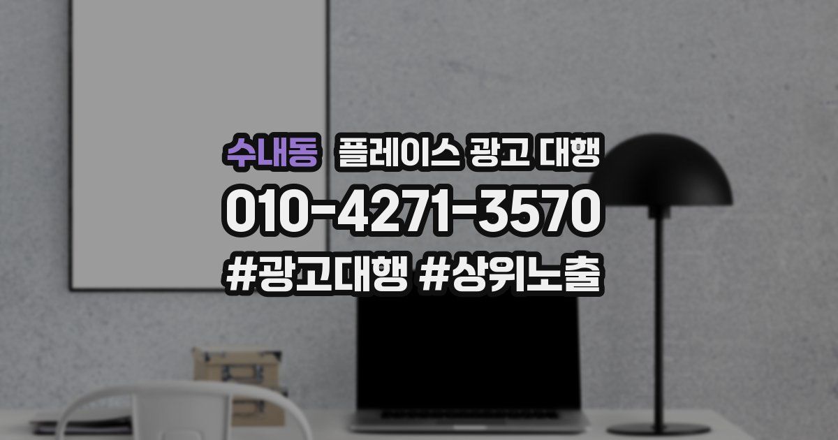 수내동 플레이스 광고 대행