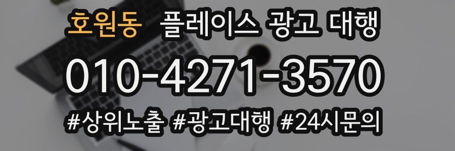 호원동 플레이스 광고 대행