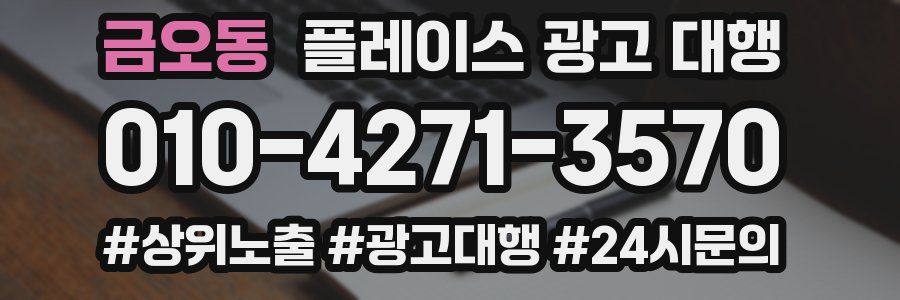 금오동 플레이스 광고 대행