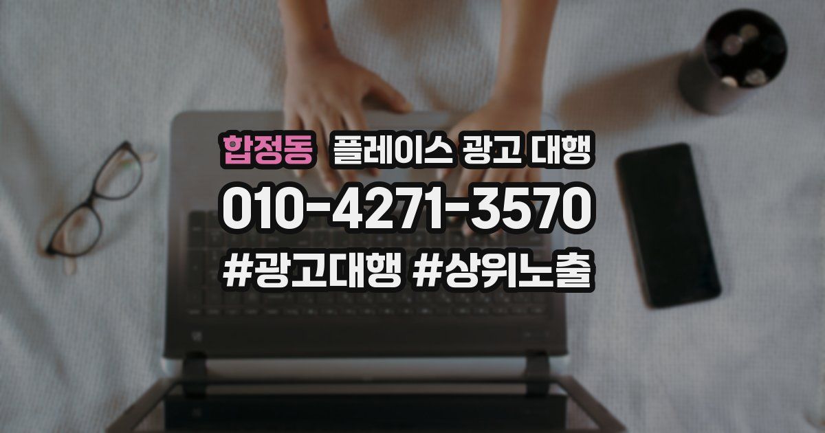 합정동 플레이스 광고 대행