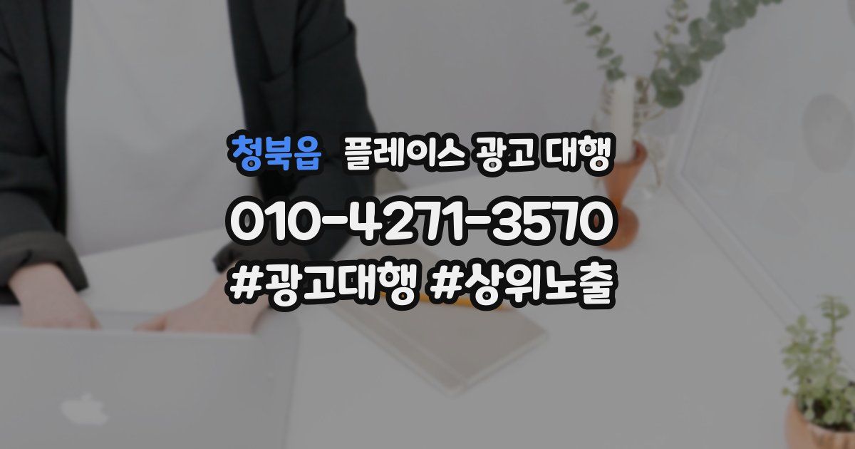 청북읍 플레이스 광고 대행
