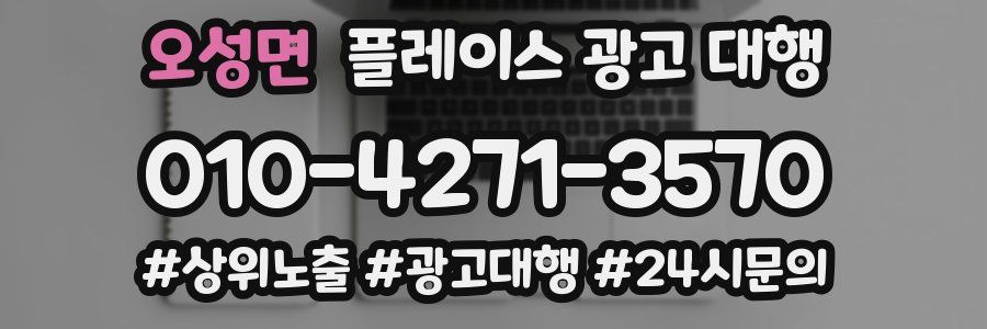 오성면 플레이스 광고 대행