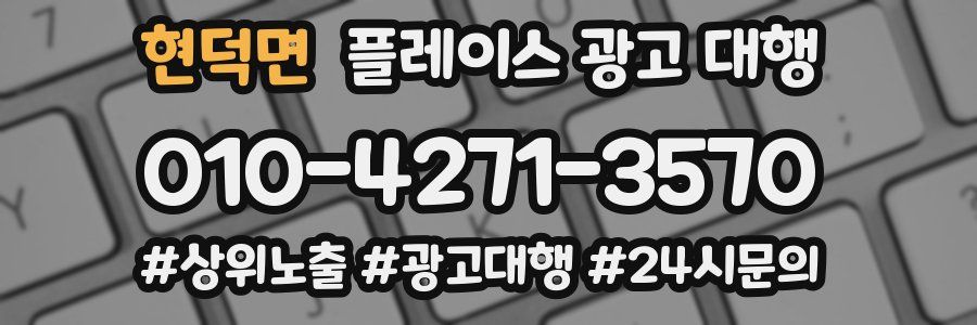현덕면 플레이스 광고 대행