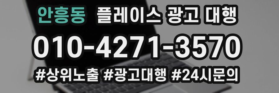 안흥동 플레이스 광고 대행