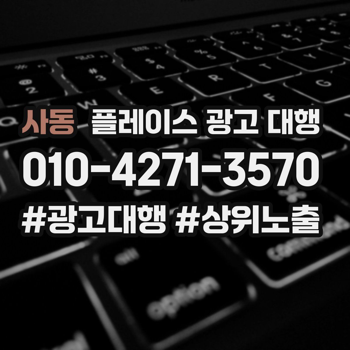 사동 플레이스 광고 대행