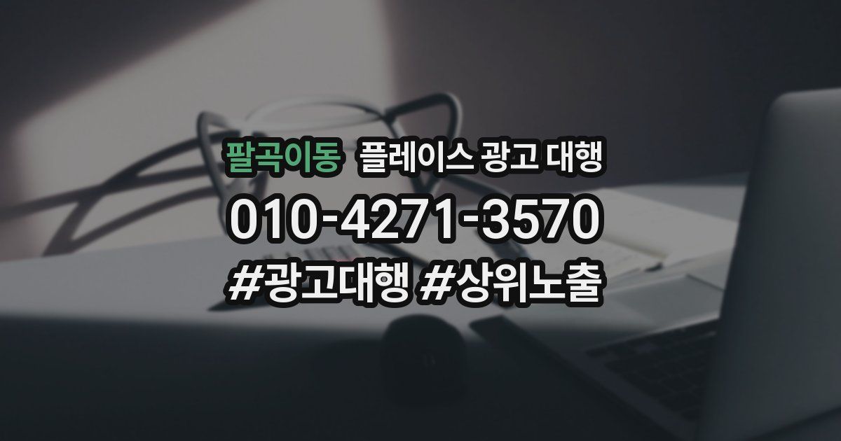 팔곡이동 플레이스 광고 대행