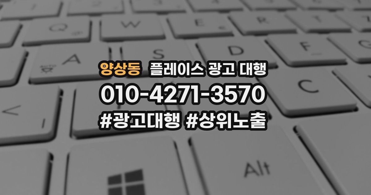 양상동 플레이스 광고 대행