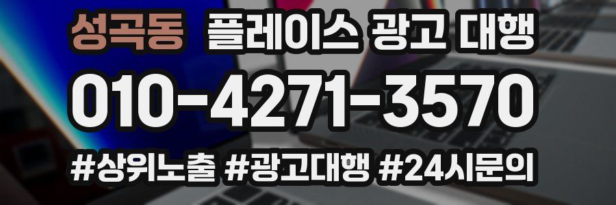 성곡동 플레이스 광고 대행