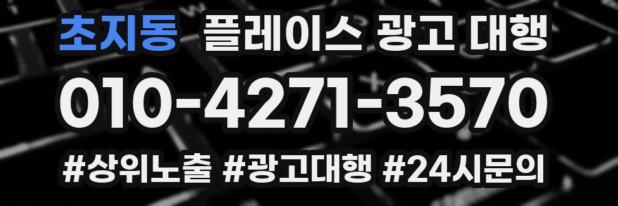 초지동 플레이스 광고 대행