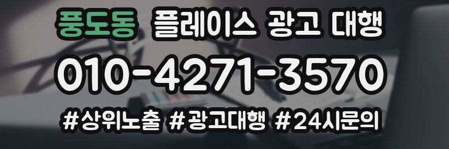 풍도동 플레이스 광고 대행