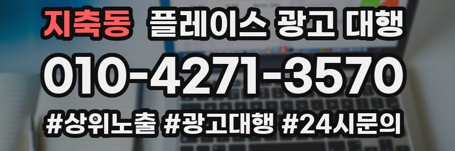 지축동 플레이스 광고 대행