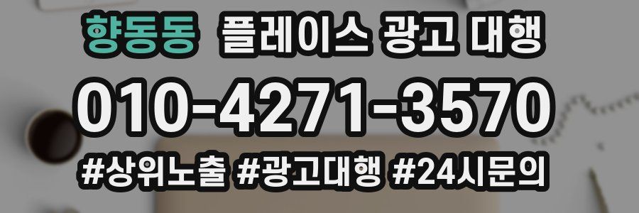 향동동 플레이스 광고 대행