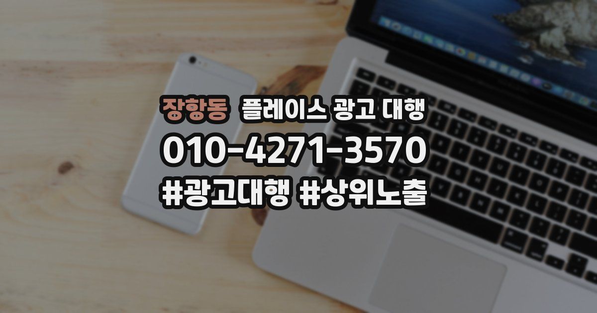 장항동 플레이스 광고 대행