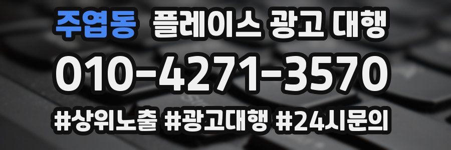 주엽동 플레이스 광고 대행