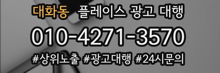 대화동 플레이스 광고 대행