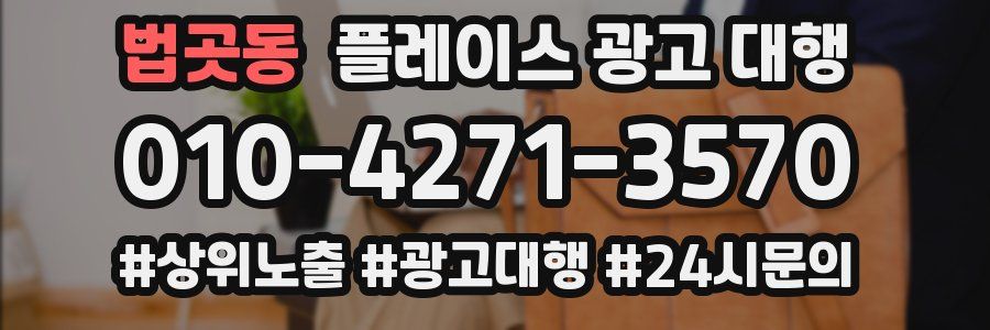 법곳동 플레이스 광고 대행