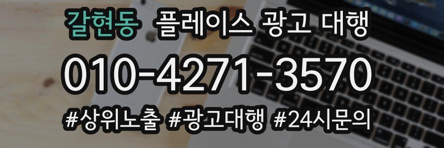 갈현동 플레이스 광고 대행