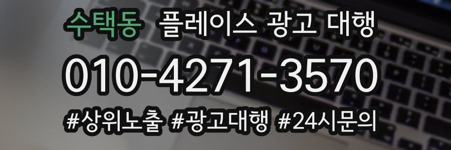 수택동 플레이스 광고 대행
