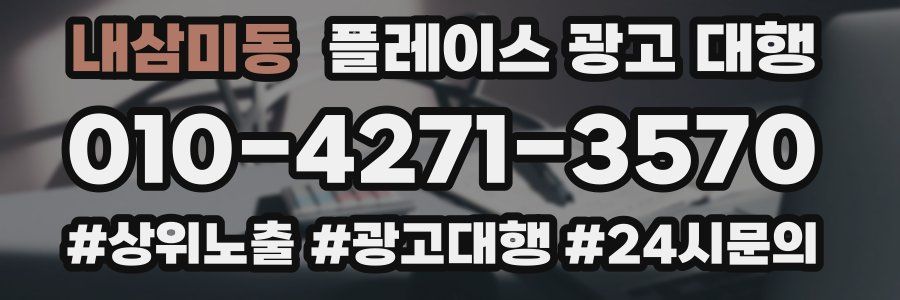 내삼미동 플레이스 광고 대행