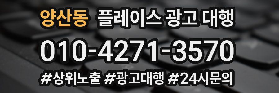 양산동 플레이스 광고 대행