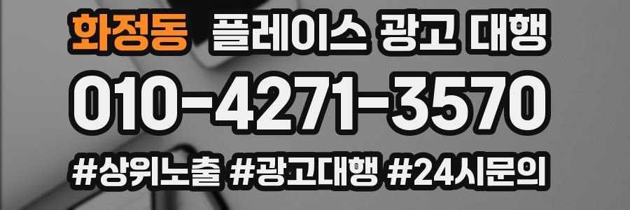 화정동 플레이스 광고 대행