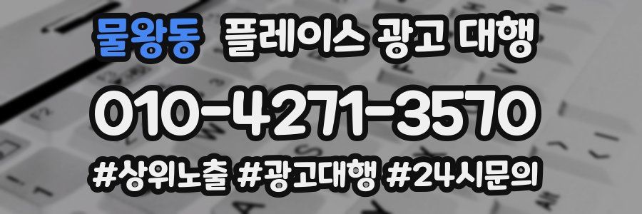 물왕동 플레이스 광고 대행