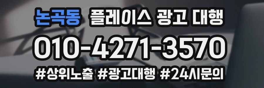 논곡동 플레이스 광고 대행