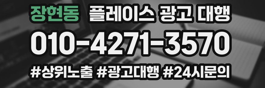 장현동 플레이스 광고 대행