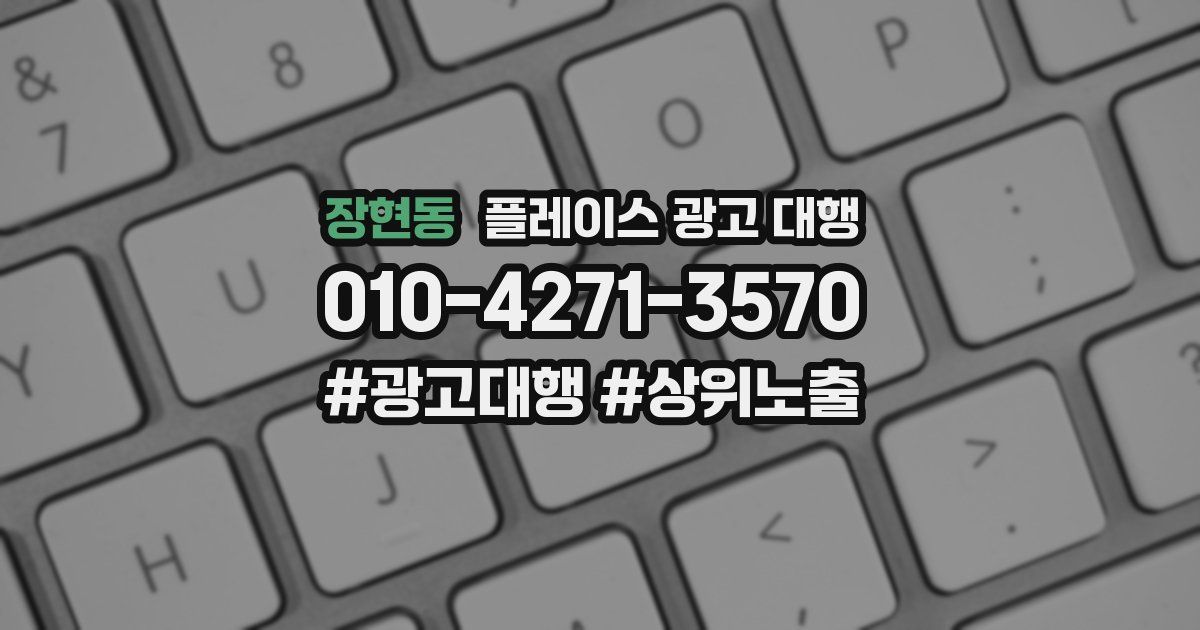 장현동 플레이스 광고 대행