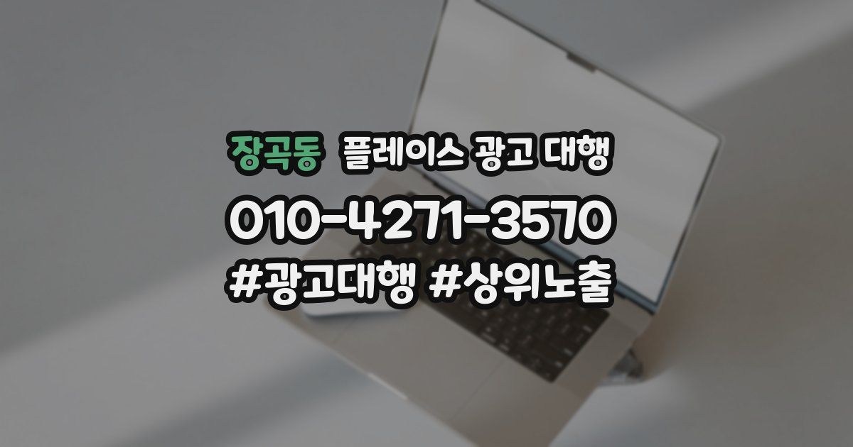 장곡동 플레이스 광고 대행