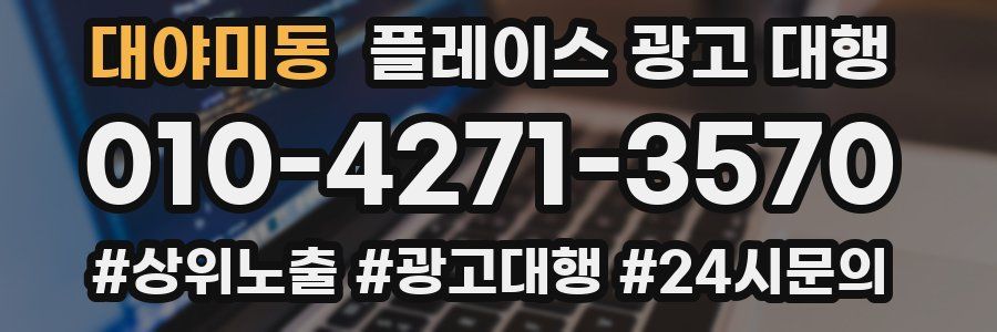 대야미동 플레이스 광고 대행