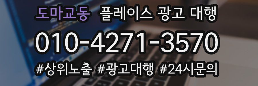 도마교동 플레이스 광고 대행
