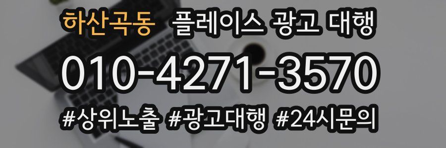 하산곡동 플레이스 광고 대행