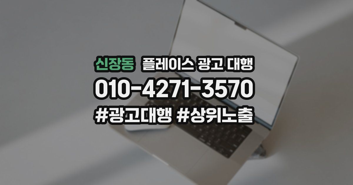 신장동 플레이스 광고 대행